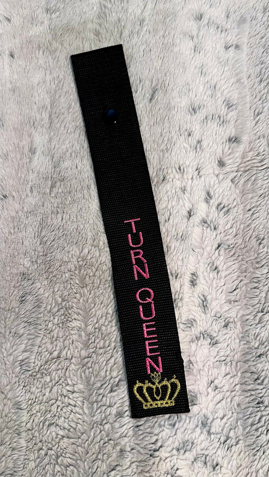 Requested - TURN QUEEN  - Made to order luggage tag - 2”